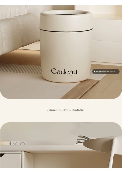 Çöp Kutusu Ev Yüksek Değerli Büyük Kapaksız Oturma Odası Mutfak Yatak Odası Sıhhi Kova Ofis Basınç Halkası (Yurt Dışından) fiyatları