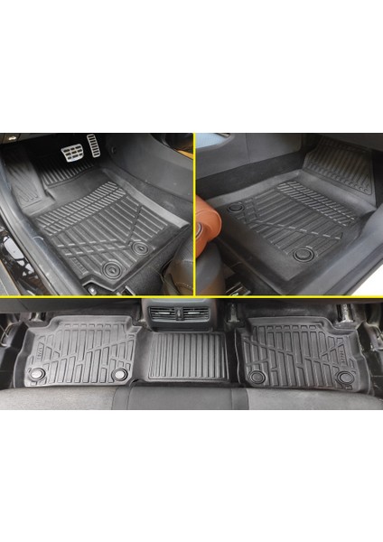 Renault Duster Full E-Tech Hybrid 3D Maxi Havuzlu Paspas,