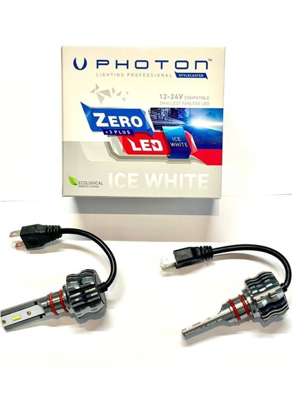 Zero H4 +3 Plus Ice White Fansız LED Xenon