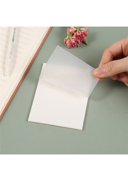 600 Adet Şeffaf Yapışkan Notlar - Okuma, Ev, Ofis, Okul Için Su Geçirmez Kendinden Yapışkanlı Şeffaf Yapışkan Notlar (3X3IN) (Yurt Dışından)
