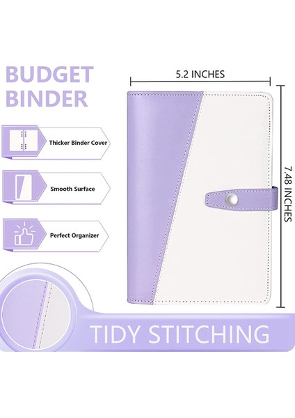 Bütçe Klasörü-29 Parça Tasarruf Para Düzenleyici, Bütçe Için Nakit Zarflar, Fermuarlı Zarflı A6 Pu Bütçe Klasörü, Mor (Yurt Dışından) fiyatları