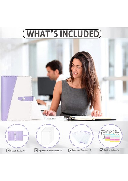 Bütçe Klasörü-29 Parça Tasarruf Para Düzenleyici, Bütçe Için Nakit Zarflar, Fermuarlı Zarflı A6 Pu Bütçe Klasörü, Mor (Yurt Dışından) fırsatları