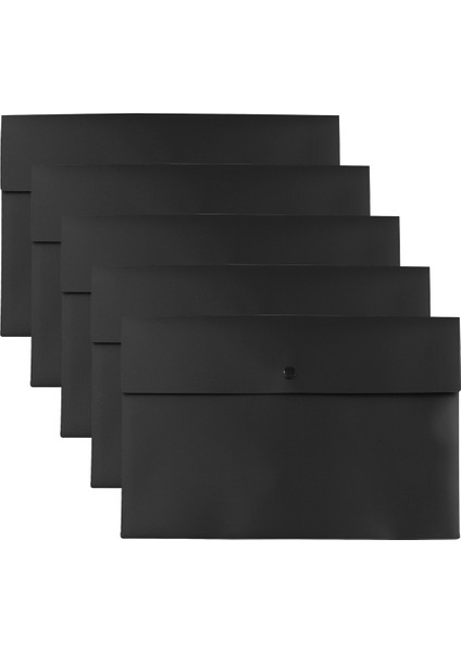 Klasörlü Klasör Cep Gram Plastik Zarf Düz Dosya Mektup Düzenleyicisi Çıtçıtlı Kapatma A4 Mektup Boyutu (Yurt Dışından)