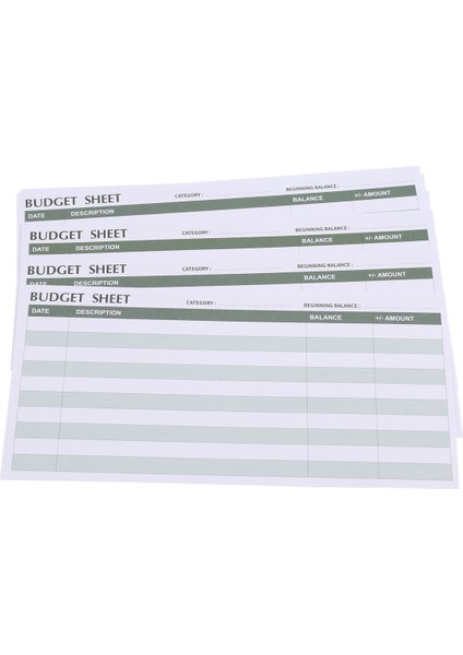 1 Set Nakit Zarf Sistemi Bütçeleme Su Geçirmez Bütçe Para Zarfları, Etiketli Gider Bütçe Sayfaları (Yurt Dışından)
