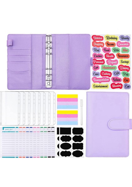 Fermuarlı Bütçe Klasörü Zarflar Nakit Zarfları, Plastik Klasör Cepli Nakit Için, Bütçeleme Için Nakit Zarfları (Yurt Dışından)