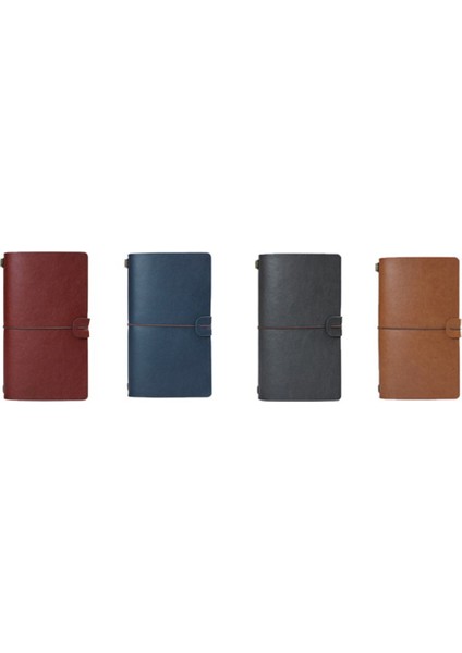 2022 Plan A6 Not Defteri Ajanda Iş Yaratıcı Gevşek Yapraklı Defter Retro El Defter 200X120MM Şarap Kırmızısı (Yurt Dışından)