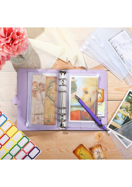 15 Adet Plastik Klasör Zarfları Pu Deri Defter Klasörü Belgeler ve Kartlar Için, Mor (Yurt Dışından) modelleri