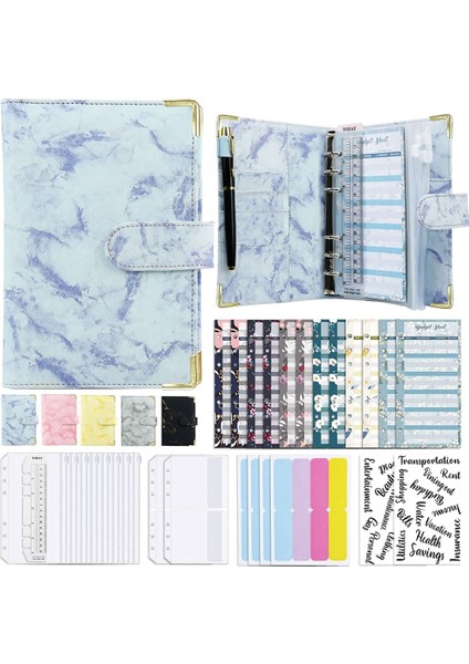 29 Paket Bütçe Klasörü Seti, Nakit Klasörü, Kadınlar Için Nakit Tasarruf Düzenleyici Cüzdan, Bütçeleme ve Para Biriktirme Için Kullanın, Mavi (Yurt Dışından)