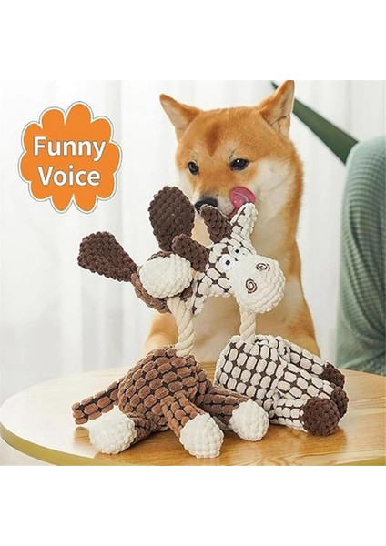 Köpek Oyuncakları, Agresif Çiğneyenler Için Ölümsüz Gıcırtılı Peluş Oyuncak, Diş Temizliği Için Sevimli Yumuşak Köpek Oyuncakları (Yurt Dışından)