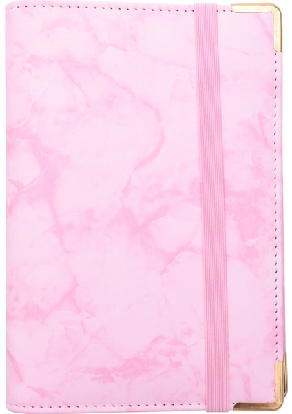 Çocuklar ve Yetişkinler Için Bütçeleme Için Fermuarlı Zarflı Bütçe Klasörü, Nakit Zarfları - Nakit Düzenleyici - Pembe Mermer Tasarım (Yurt Dışından)