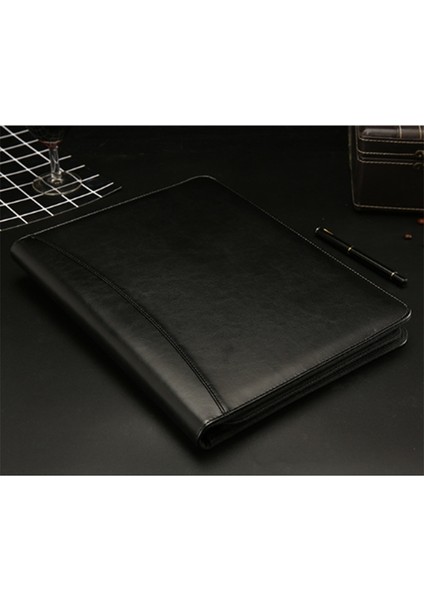 Taşınabilir Iş Padfolio Portföy Çantası, Ofis Konferans Not Defteri Için Hesap Makinesi ile Pu Portföy Klasörü (Yurt Dışından)