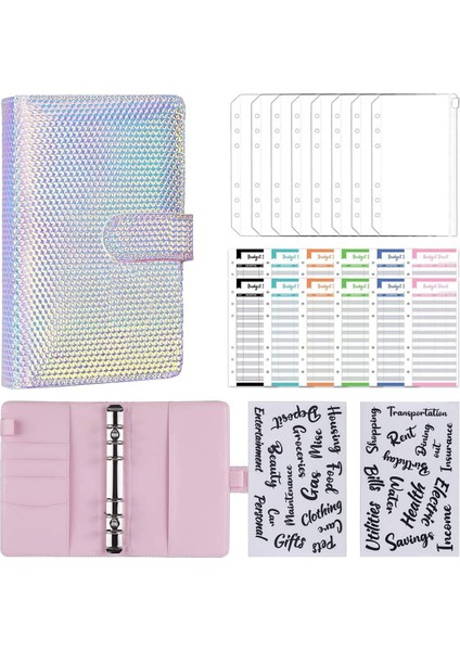 A6 Para Bütçe Halka Dosyası, Nakit Doldurma Bütçe Cüzdan Planlayıcısı Nakit Zarflı Dosya, Para Klasörü Cüzdan Düzenleyici (Yurt Dışından)