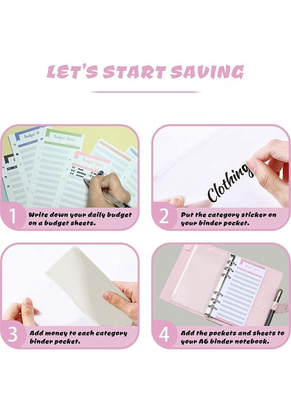 A6 Para Bütçe Halka Dosyası, Nakit Doldurma Bütçe Cüzdan Planlayıcısı Nakit Zarflı Dosya, Para Klasörü Cüzdan Düzenleyici (Yurt Dışından) modelleri