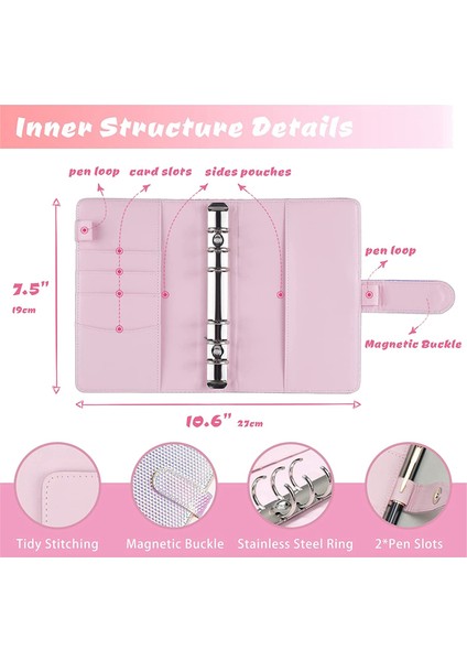 A6 Para Bütçe Halka Dosyası, Nakit Doldurma Bütçe Cüzdan Planlayıcısı Nakit Zarflı Dosya, Para Klasörü Cüzdan Düzenleyici (Yurt Dışından) fırsatları