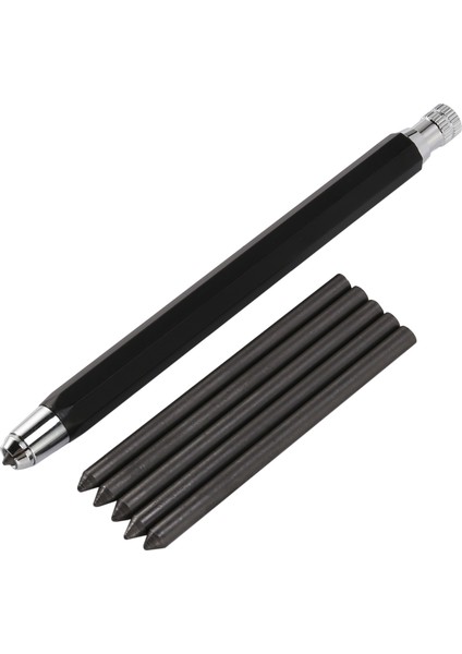 1 Set 5.6mm Metal Kurşun Tutucu Otomatik Mekanik Grafit Kalem Çizim Gölgeleme El Sanatları Sanat Eskiz (Yurt Dışından)