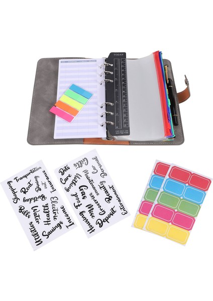 A6 Pu Bütçeli Klasör Fermuarlı Zarflar, Ev, Okul ve Seyahatte Yaygın Olarak Kullanılır Gri (Yurt Dışından) fiyatları