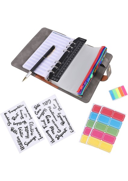 A6 Pu Bütçeli Klasör Fermuarlı Zarflar, Ev, Okul ve Seyahatte Yaygın Olarak Kullanılır Gri (Yurt Dışından) modelleri