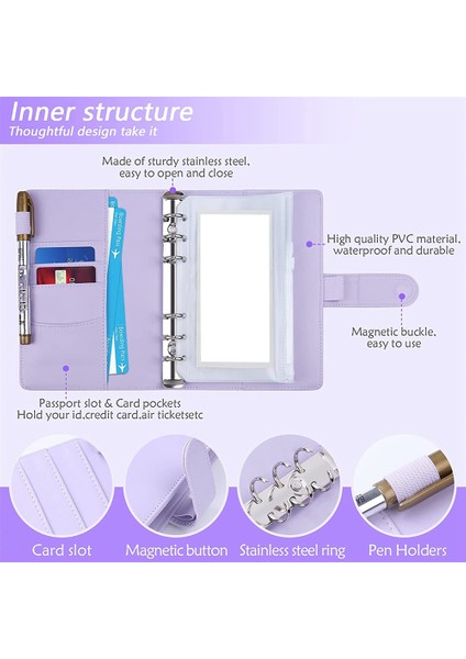 Bütçeleme Için Nakit Zarfları, Nakit Zarflı 34 Adet A6 Bütçe Klasör Cüzdanı, Zarfları Biriktirmek Için A6 Klasör Mor (Yurt Dışından) modelleri