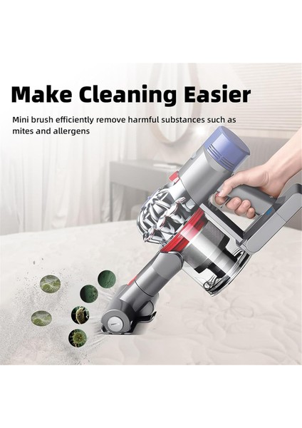 Dyson V7 V8 V10 V11 V15 Kablosuz Elektrikli Süpürgeler Için Mini Turbo Fırça Başlığı, Türbin Fırçası Tozu, Saçı, Akarları, Kiri Temizler (Yurt Dışından) modelleri