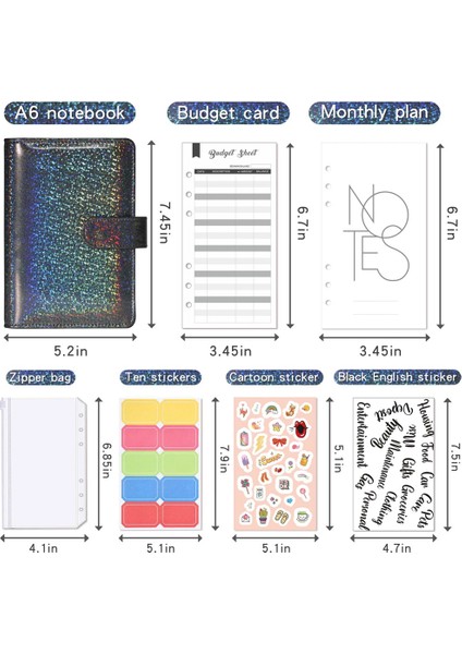 Fermuarlı A6 Bütçe Planlayıcı Klasörü Bütçeleme Için Nakit Zarfları, A6 Nakit Bütçe Klasörü Için Para Düzenleyici (Yurt Dışından) fiyatları