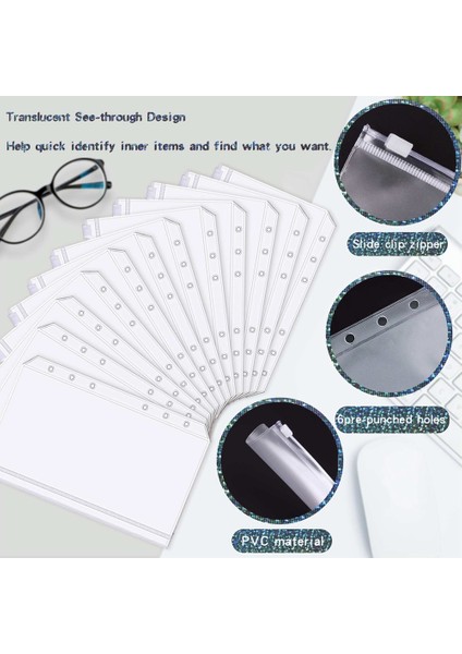 Fermuarlı A6 Bütçe Planlayıcı Klasörü Bütçeleme Için Nakit Zarfları, A6 Nakit Bütçe Klasörü Için Para Düzenleyici (Yurt Dışından) fırsatları