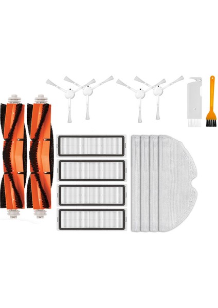 Xiaomi Robot Vakum Mop 2c Temizleyici XMSTJQR2C Yedek Yedek Parça Aksesuarları Ana Fırça Yan Fırça Mop Bezi (Yurt Dışından)