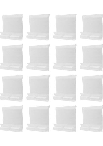 100 Adet Şeffaf Plastik Etiket Tutucular Tel Raf (6 x 4 Cm) (Yurt Dışından) modelleri