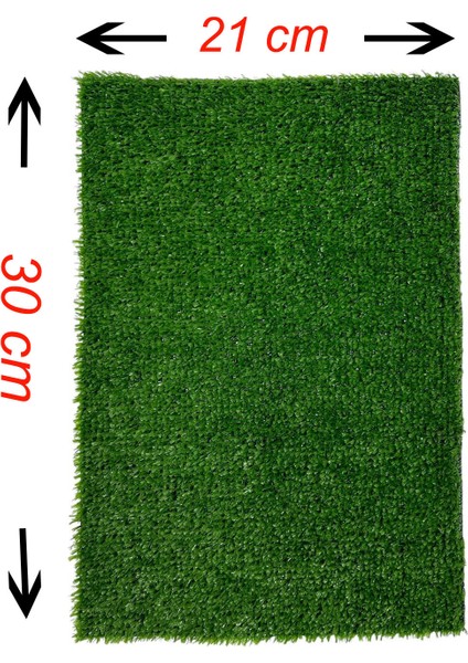Yapay Çim Halı 7mm A4 Büyüklüğünde 21X30 cm 5 Adet fiyatları