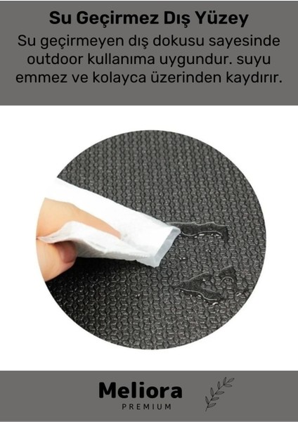 Taşıma Askılı Konfor Modeli Çift Taraflı Kaymaz Yoga Meditasyon Minderi Siyah Mat fırsatları