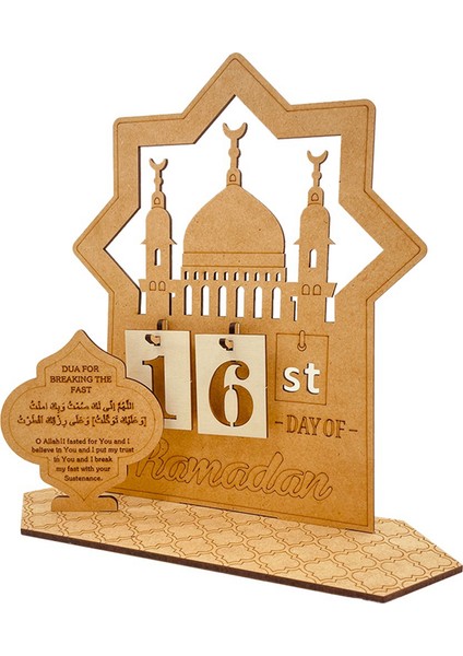 Ahşap Ramazan Takvimi Süslemeleri Ahşap Geri Sayım Takvimleri Süslemeleri 30 Günlük Ramazan Bayramı Süslemeleri. (Yurt Dışından)