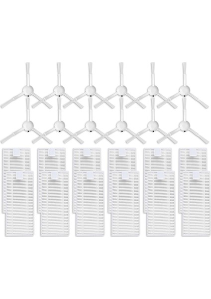 24 Adet Yedek Yedek Parça Viomi Alpha 2 Pro Robotlu Süpürge Aksesuarları Yıkanabilir Hepa Filtre Yan Fırça (Yurt Dışından)