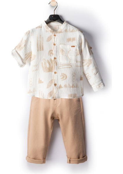 Keten Pamuklu Erkek Bebek Takım Ikili Erkek Bebek Alt Ust Takım Erkek Çocuk Takım Erkek Bebek Giyim