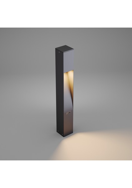 Bollard Alüminyum LED Çim Üstü Bahçe Aydınlatması 75 cm