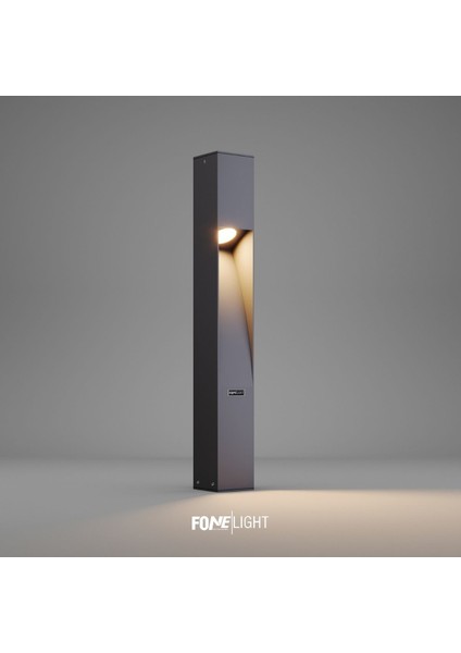 Bollard Alüminyum LED Çim Üstü Bahçe Aydınlatması 75 cm