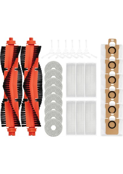 Xiaomi Mijia M30 Pro Robot Süpürge Mop Choth Vakum Torbaları Aksesuarları Yan Fırça Filtresi Değiştirilebilir Yedek Parça (Yurt Dışından)