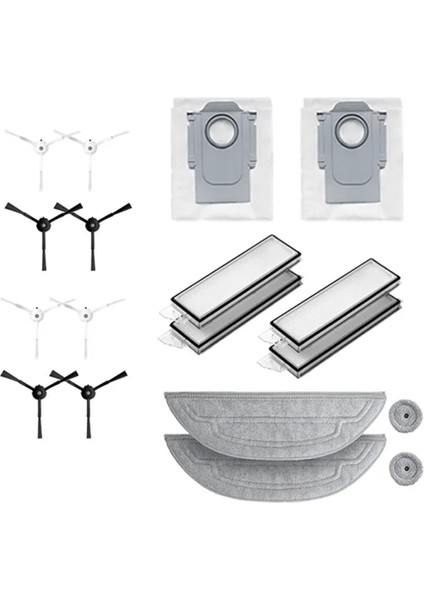 Değiştirilebilir Aksesuarlar Roborock S8 Maxv Ultra G20S Robotlu Süpürge Paspas Choth Vakum Torbaları Yan Fırça Filtresi (Yurt Dışından)