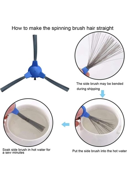Proscenic 850T Robot Süpürge Aksesuarları Yedek Parçaları Için 14 Adet Ana Fırça Yan Fırça Hepa Filtresi (Yurt Dışından) fiyatları