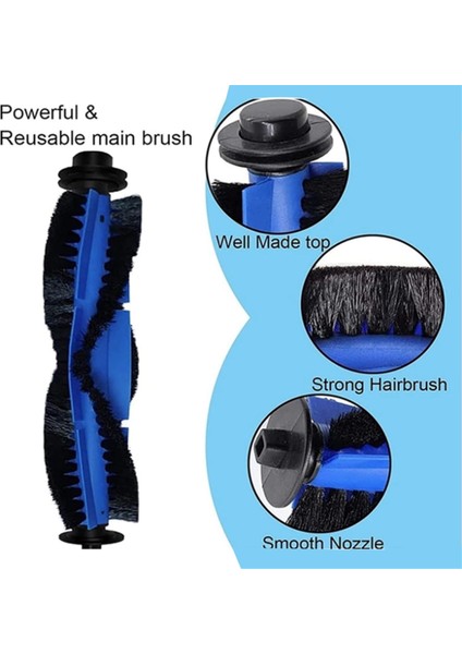 Proscenic 850T Robot Süpürge Aksesuarları Yedek Parçaları Için 14 Adet Ana Fırça Yan Fırça Hepa Filtresi (Yurt Dışından) fırsatları