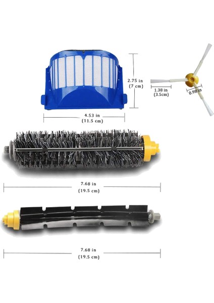 Irobot Roomba 600 Serisi 620 630 650 660 670 690 Robotik Elektrikli Süpürge Aksesuarları Için Uygun Yedek Parça Kiti (Yurt Dışından) modelleri