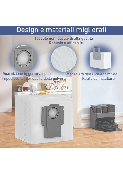 Roborock S8+ / S8 Pro Ultra / S7 Maxv Ultra / S7 Pro Ultra / Q7 Max+ / Q7+ / Q5+ Toz Torbaları Için Elektrikli Süpürge Torbaları (Yurt Dışından) fiyatları