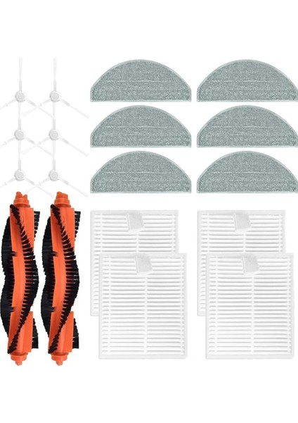 Xiaomi Mijia 3c Artı C103 Süpürgesi Temizleyici Yedek Parça Rulo Yan Fırça Hepa Filtre Paspas Bezi Paçavra Aksesuarları (Yurt Dışından)