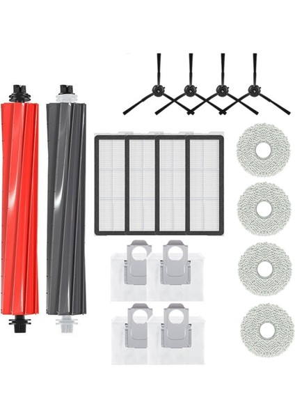 Roborock P10S Pro Robotlu Süpürge Ana Yan Fırça Hepa Filtre Paspas Bezi Toz Torbaları Aksesuarları Parçaları (Yurt Dışından)