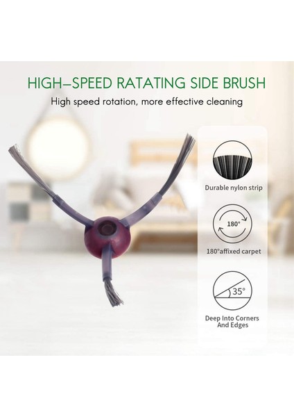 Ecovacs Deebot Ozmo 920 950 Elektrikli Süpürge Parçaları Için Paspas Bezi Filtreleri Yan Fırça Seti, 3xfilters, 4xside Fırça, 5xmop Bezleri (Yurt Dışından) fırsatları