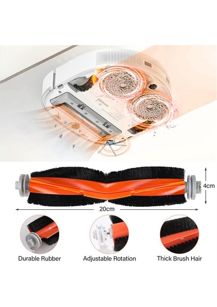 Dreame L10S ULTRA/L10 ULTRA/L10S Ultra/dreame L10S/S10/S10PRO/XIAOMI X10 Elektrikli Süpürge Ana Yan Fırça Filtre Parçaları (Yurt Dışından) fırsatları