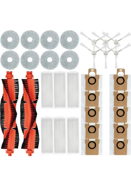 Xiaomi Mijia M30 Pro Robotlu Süpürge Ana Yan Fırça Hepa Filtre Paspas Choth Toz Torbaları Yedek Parça Aksesuarları (Yurt Dışından)