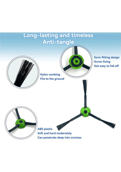 Irobot Roomba I & J & E Serisi Için 14 Paket Kenar Süpürme Fırçaları I7, I7+, I8, I8+, Combo J7+, J9+,j5+, I5+ Plus,e5, E6 (Yurt Dışından) fiyatları