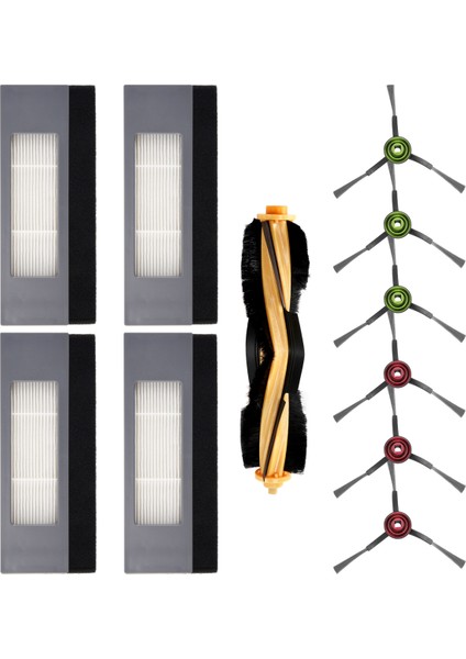 Ecovacs Deebot Ozmo 920 950 T5 T8 Aivi Robot Vakum Yedek Parça Aksesuarları Için Filtre Rulo Yan Fırça (Yurt Dışından) fiyatları