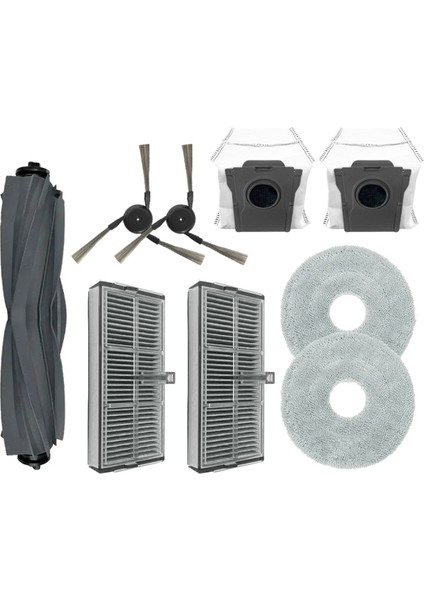 Dreame X40 ULTRA/S30 Pro Ultra Robot Vakum Aksesuarları Ana Fırça Hepa Filtre Mops Toz Torbaları Sarf Malzemeleri (Yurt Dışından)