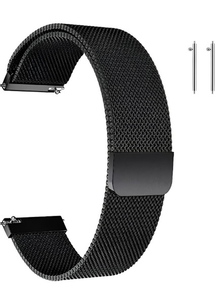 Huawei Watch Gt Gt2 Gt2 Pro Uyumlu Classic 22MM Çelik Manyetik Hasır Kordon 46MM Akıllı Pimli