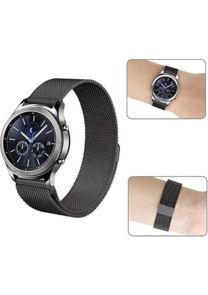 Huawei Watch Gt Gt2 Gt2 Pro Uyumlu Classic 22MM Çelik Manyetik Hasır Kordon 46MM Akıllı Pimli fiyatları